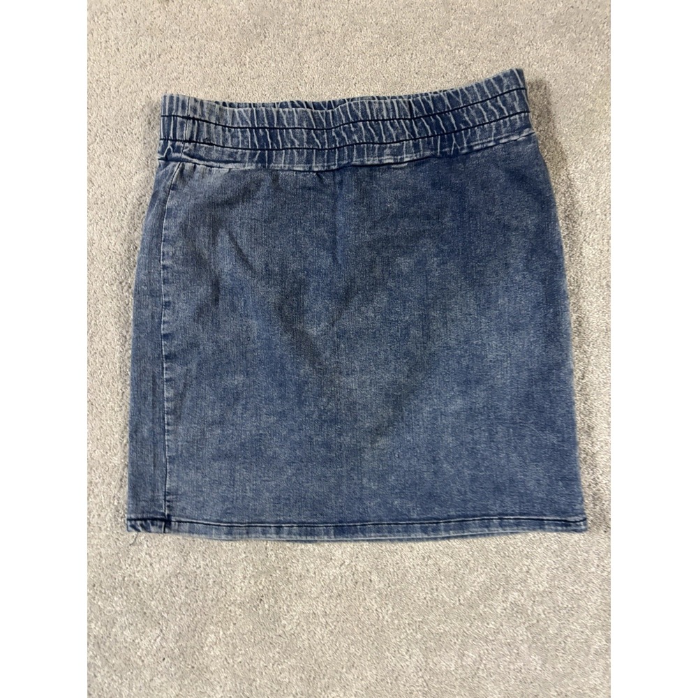 cello pull on denim skirt medium cotton blend mini‎